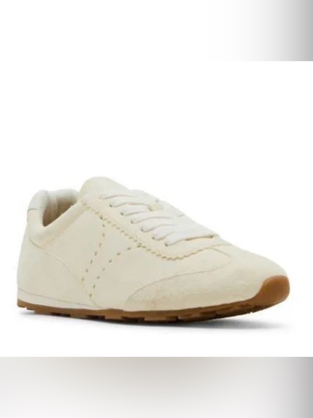 Blondo Callen women’s leather suede waterproof Casual Cream Retro Runner Sneaker